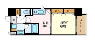 エステムコート名古屋栄プレシャス【13階】の間取り