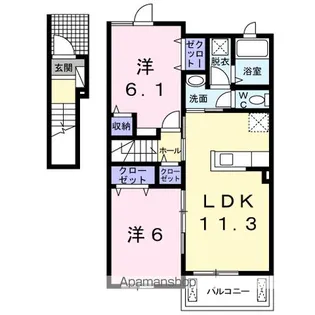 エレガンテIII【2階】の間取り