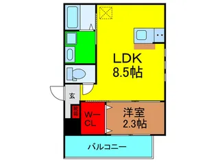 リアフラッツ香里園SOUTH【3階】の間取り