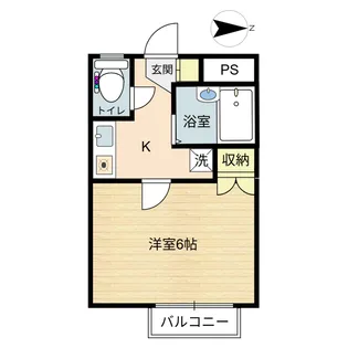 ハイコーポクルメA【2階】の間取り