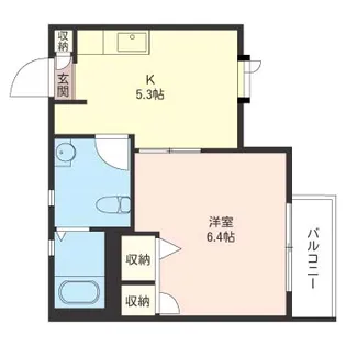 HANOVER HOUSE【1階】の間取り