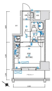 レグゼ横濱関内【3階】の間取り