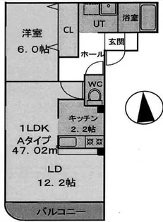 フラットサイド平岸【1階】の間取り