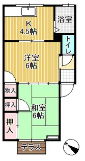 メゾンド・サンコーク【1階】の間取り