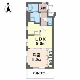 ファミーユ さつき【2階】の間取り