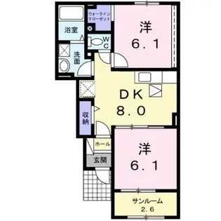 スーペリア C【1階】の間取り