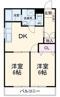 VICTORIANS ME10【3階】の間取り