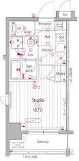 ガーラ・グランディ池袋【6階】の間取り