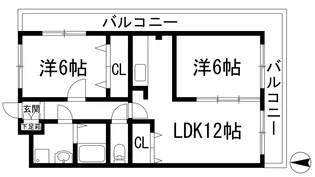 エアポートN【3階】の間取り