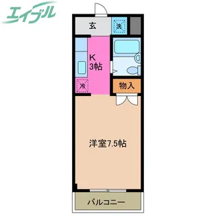AKEBOHNO B棟【2階】の間取り