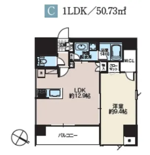 イゾラセレーナ目黒【4階】の間取り