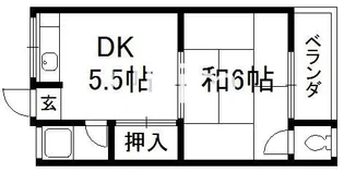 原田マンション【2階】の間取り
