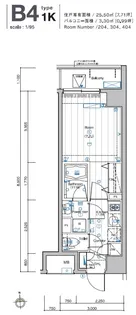 SYFORME NISHI-SHINJUKU-5CHOME【4階】の間取り