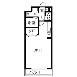 レーベンス柏木【3階】の間取り