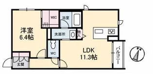 GRANTAGE下関VI【2階】の間取り