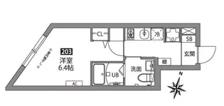 FABRIC中井【2階】の間取り