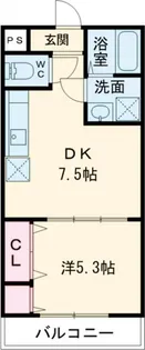 フジパレス東湊【1階】の間取り