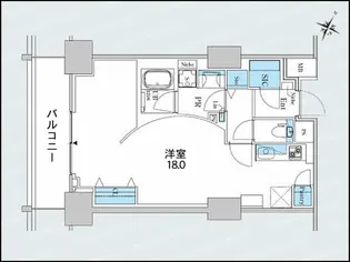 ロイヤルパークスER万代【14階】の間取り