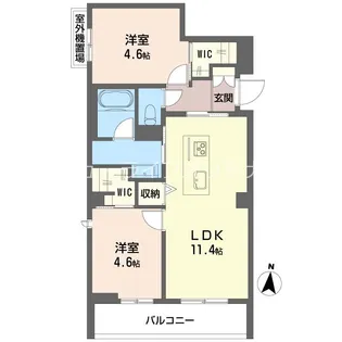 オスマンサス【4階】の間取り