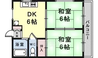 リーフ北野【4階】の間取り