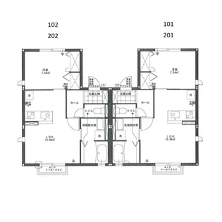 コンフォーティア【2階】の間取り