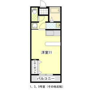 プリティシャトー【1階】の間取り