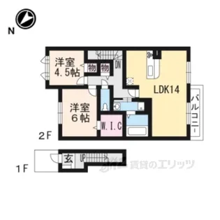 シーザリオB棟【2階】の間取り