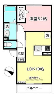 クレセントI【2階】の間取り