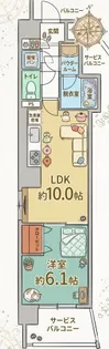 ルヴェール新大阪【4階】の間取り