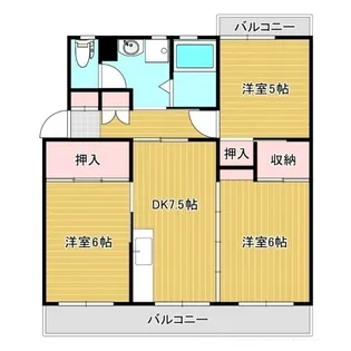 レジデンス東野【4階】の間取り