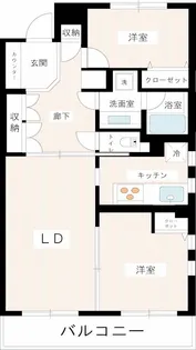 グランベルデ馬込坂【1階】の間取り
