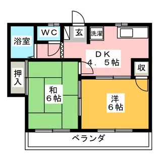 ウイングスII【2階】の間取り