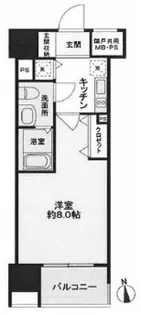 グローベル新大久保マスターズゲート【2階】の間取り