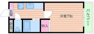 ハイツ岩本【1階】の間取り