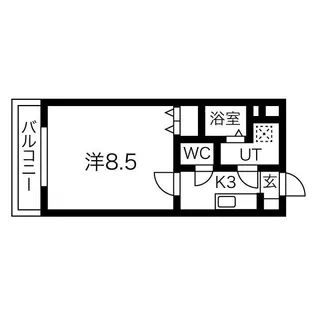 ミルフォード【1階】の間取り