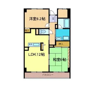 ロイヤルフラット壱番館【4階】の間取り