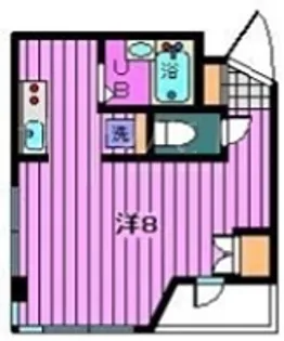 レインボー並木第二ビル【3階】の間取り
