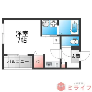 ハーモニーテラス巽【2階】の間取り