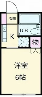 ワンククレ世田谷【1階】の間取り