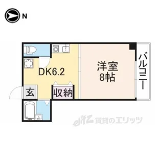 ファミール神宮前【6階】の間取り