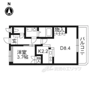 ルミナスハイム5【1階】の間取り