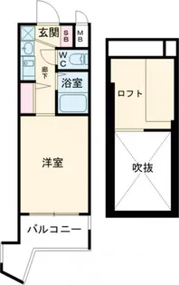 エステムコート三宮駅前ラ ドゥー【6階】の間取り