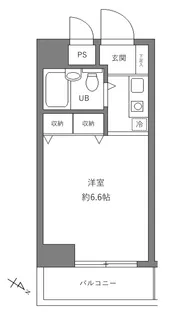 グランドゥール浅草【8階】の間取り