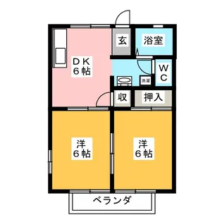 クレール中丸【2階】の間取り