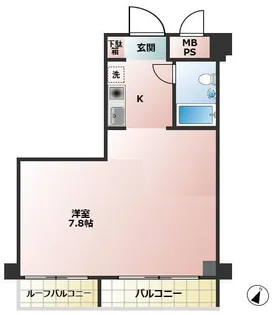 ライオンズマンション横浜長者町南【6階】の間取り