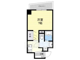 エグゼ阿倍野【13階】の間取り
