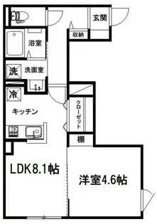 Casa.Kelly(カーサケリー)【1階】の間取り