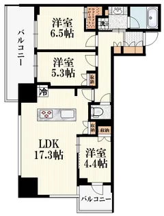 アトラスタワー小平小川【7階】の間取り