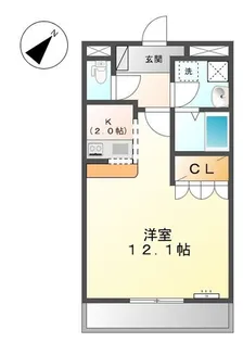 日向セントラルコート【5階】の間取り