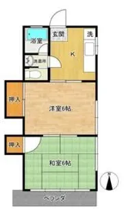 南浦和ハイツ【4階】の間取り